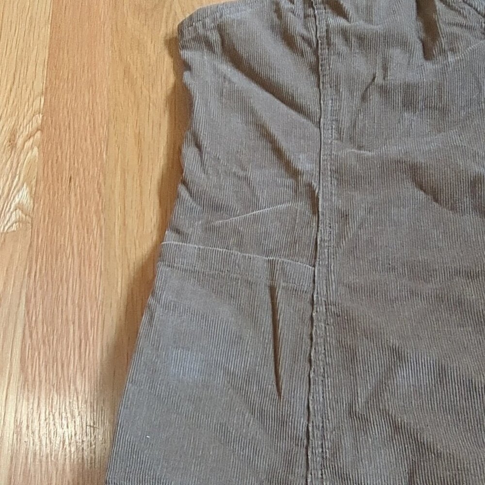 Toad&Co Large Brown Scouter Cord Jumper Dress Y2K CabinCore Cottage Prairie - Picture 5 of 9